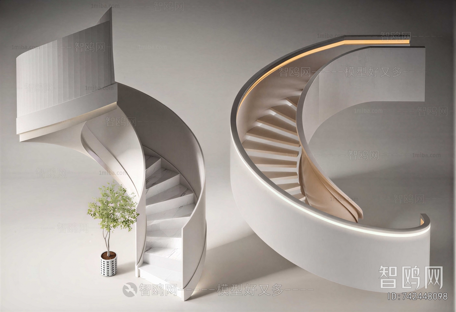 Modern Rotating Staircase