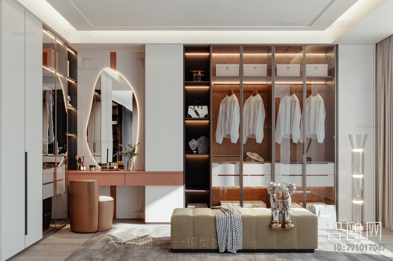 Modern Clothes Storage Area