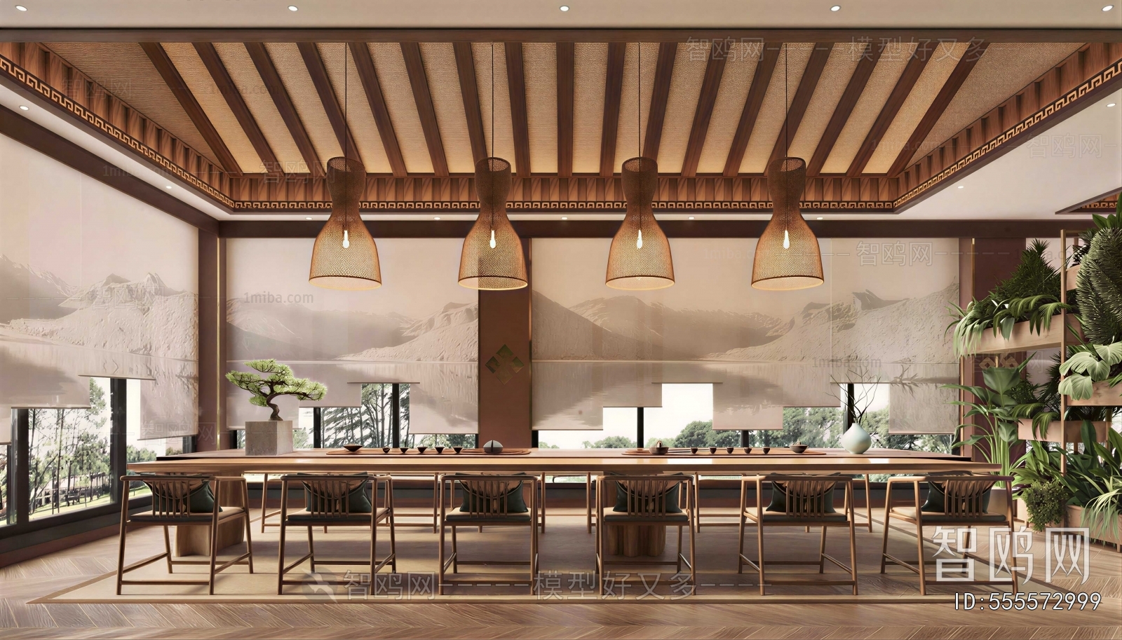 New Chinese Style Teahouse Tea House