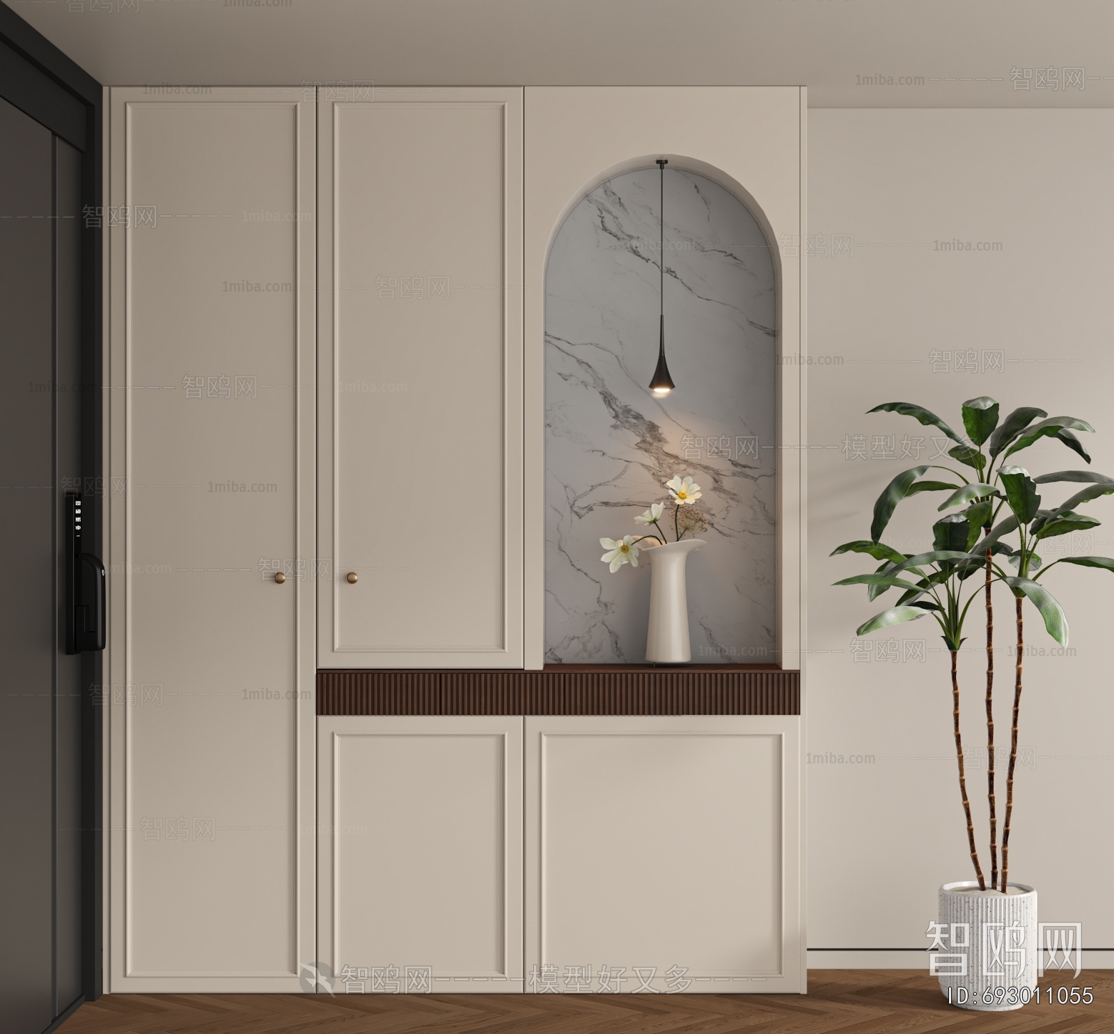 French Style Entrance Cabinet