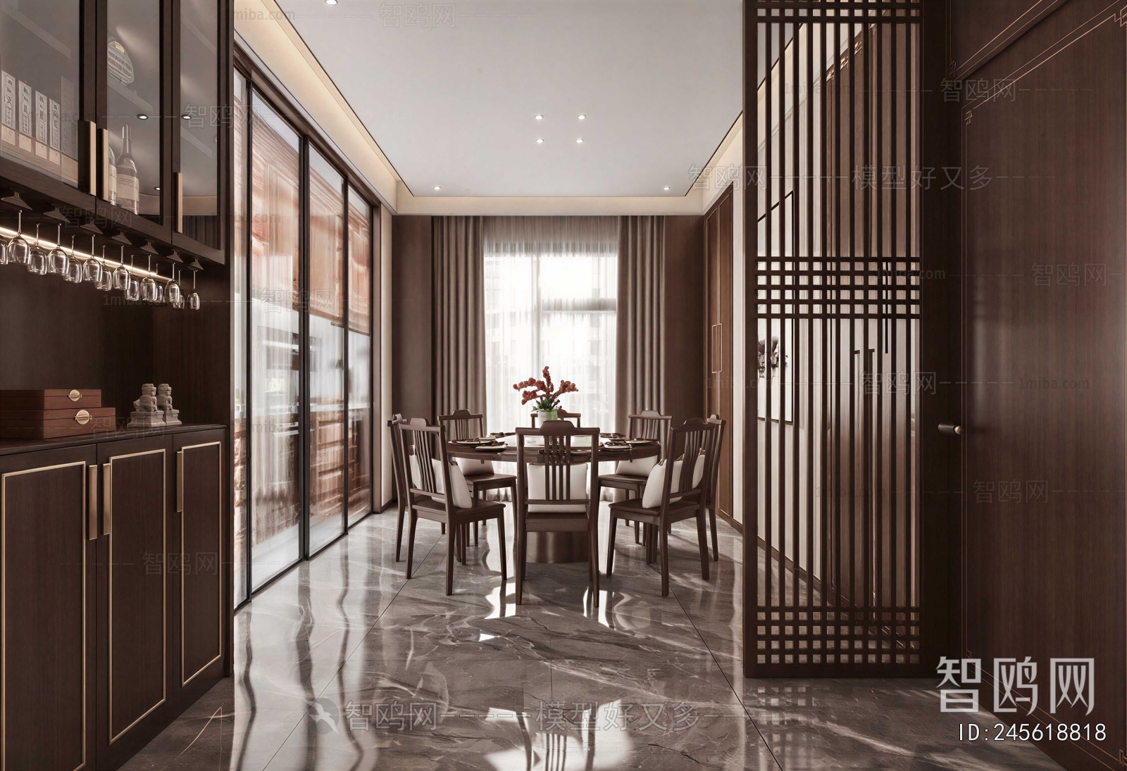 New Chinese Style Dining Room