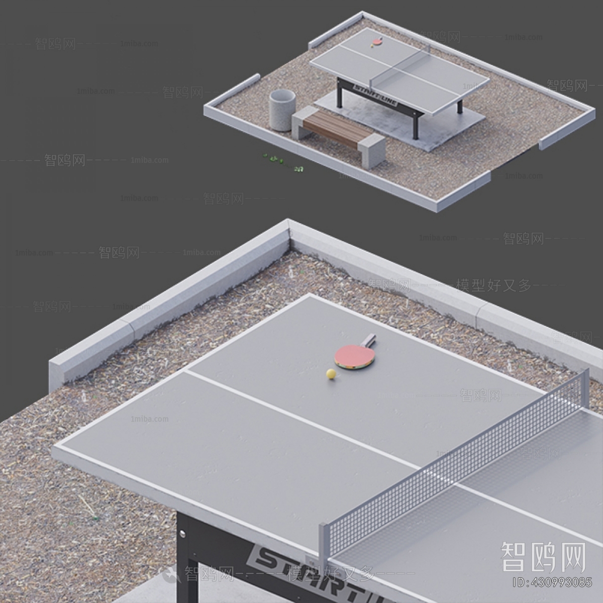 Modern Table-tennis Table