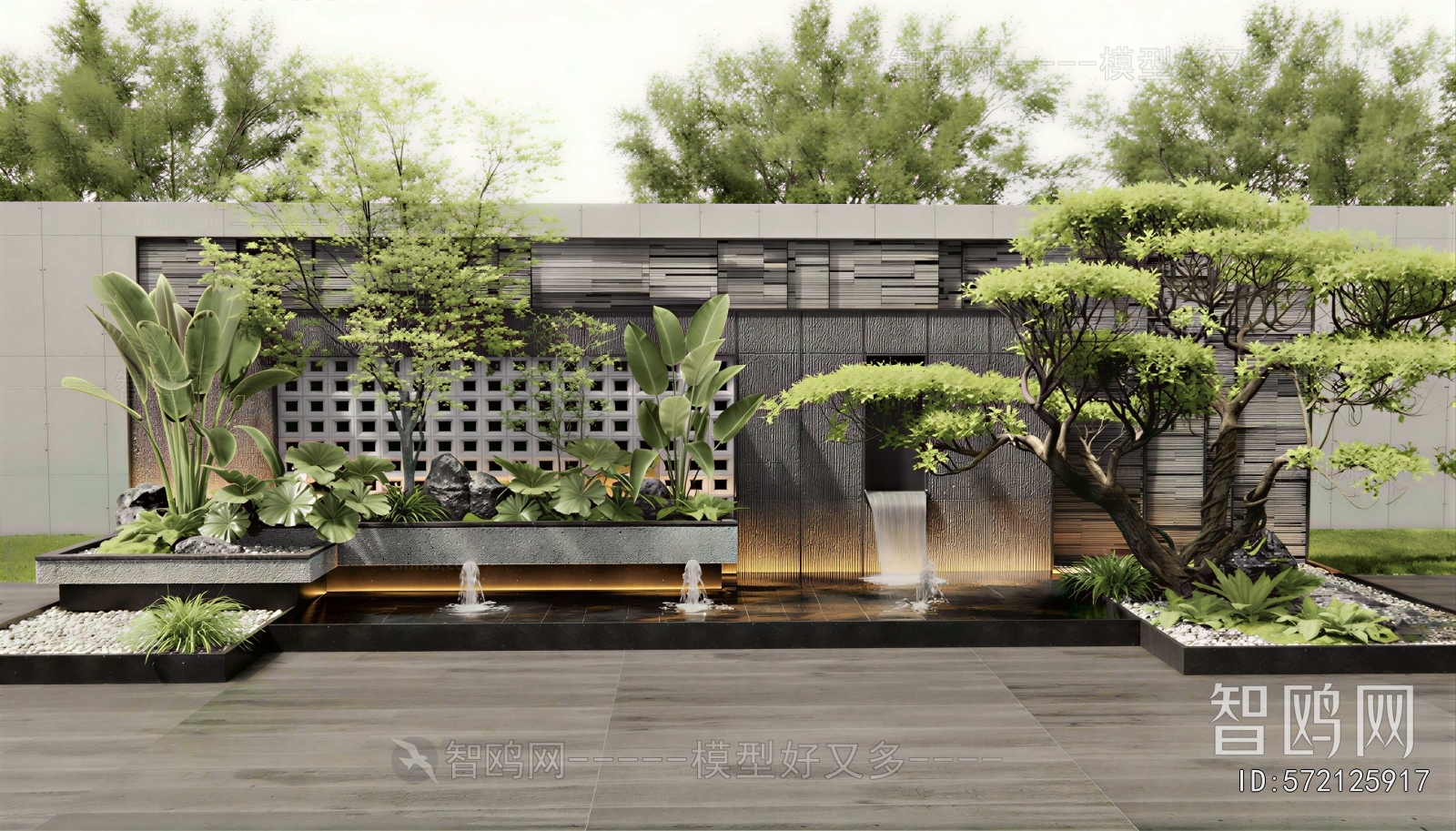 New Chinese Style Courtyard/landscape
