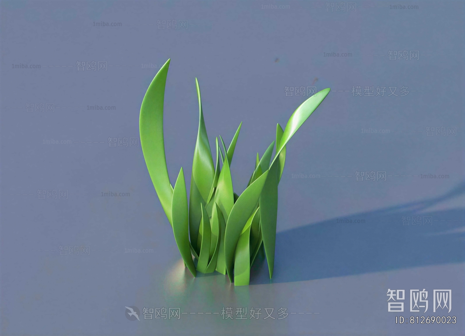 Modern Potted Green Plant