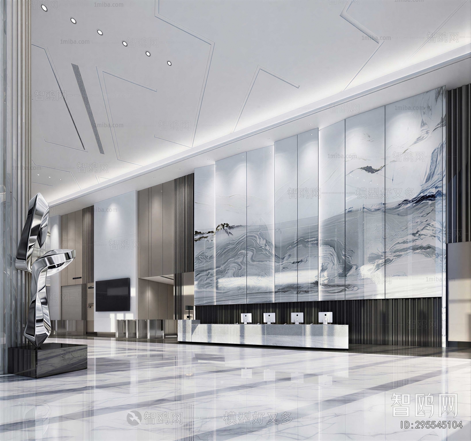 Modern Office Reception Desk