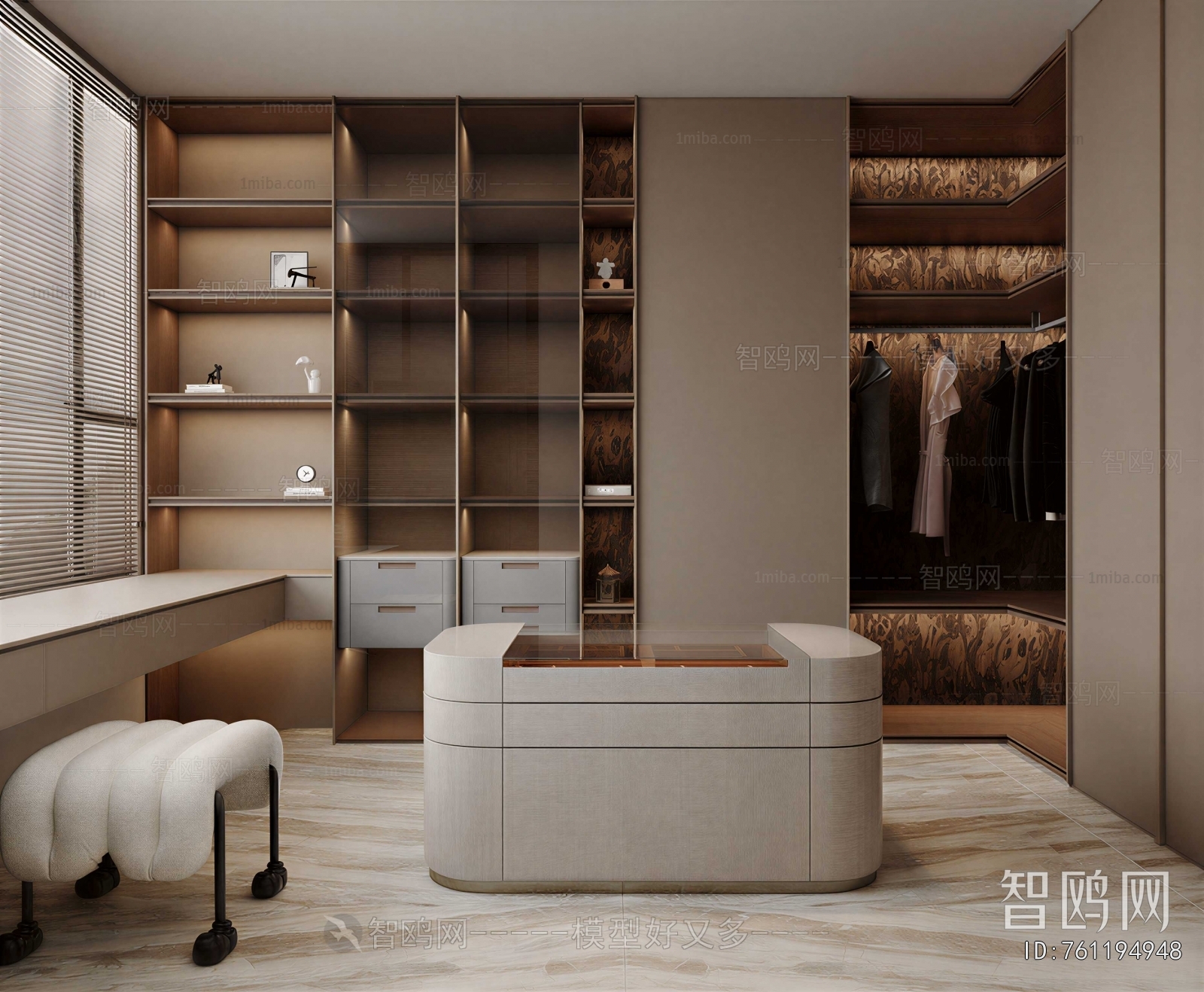 Modern Clothes Storage Area