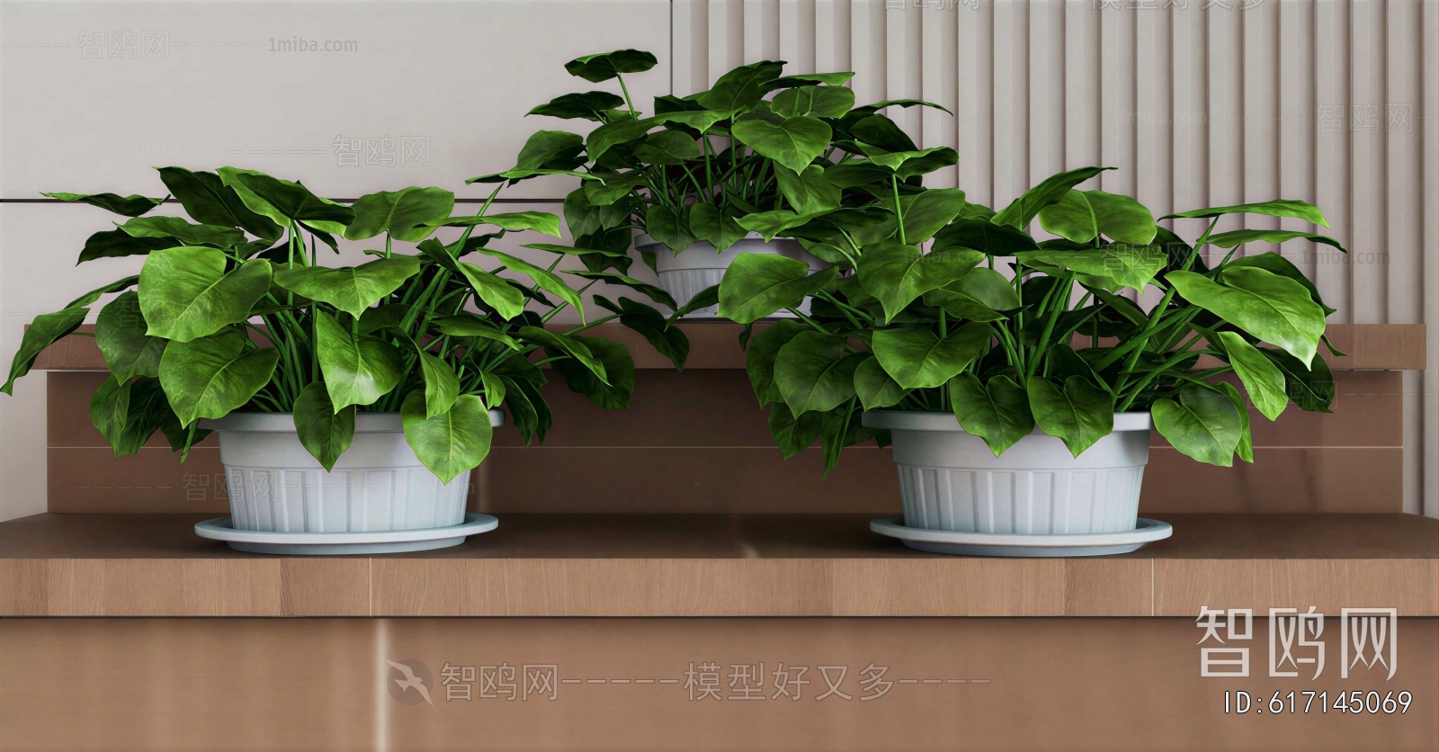 Modern Ground Green Plant Potted Plants