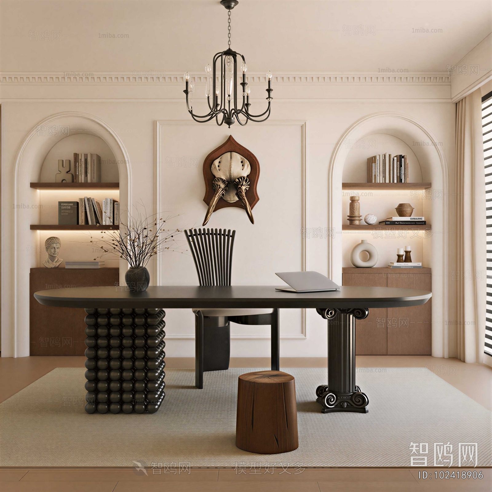 French Style Study Space