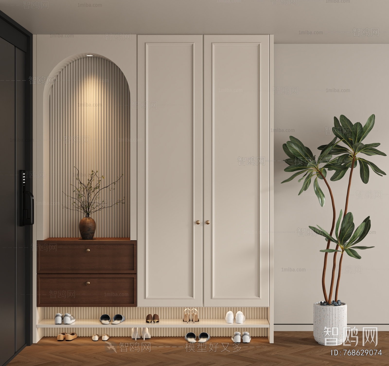 Modern Shoe Cabinet