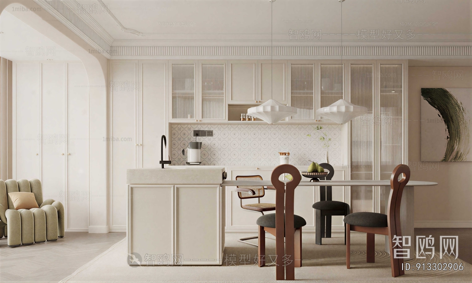 New Chinese Style Dining Room