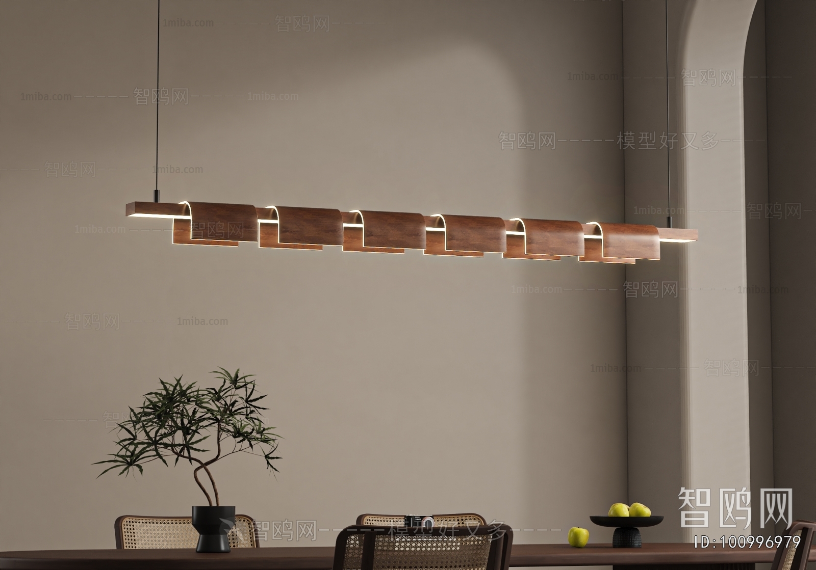 Modern Long Chandelier