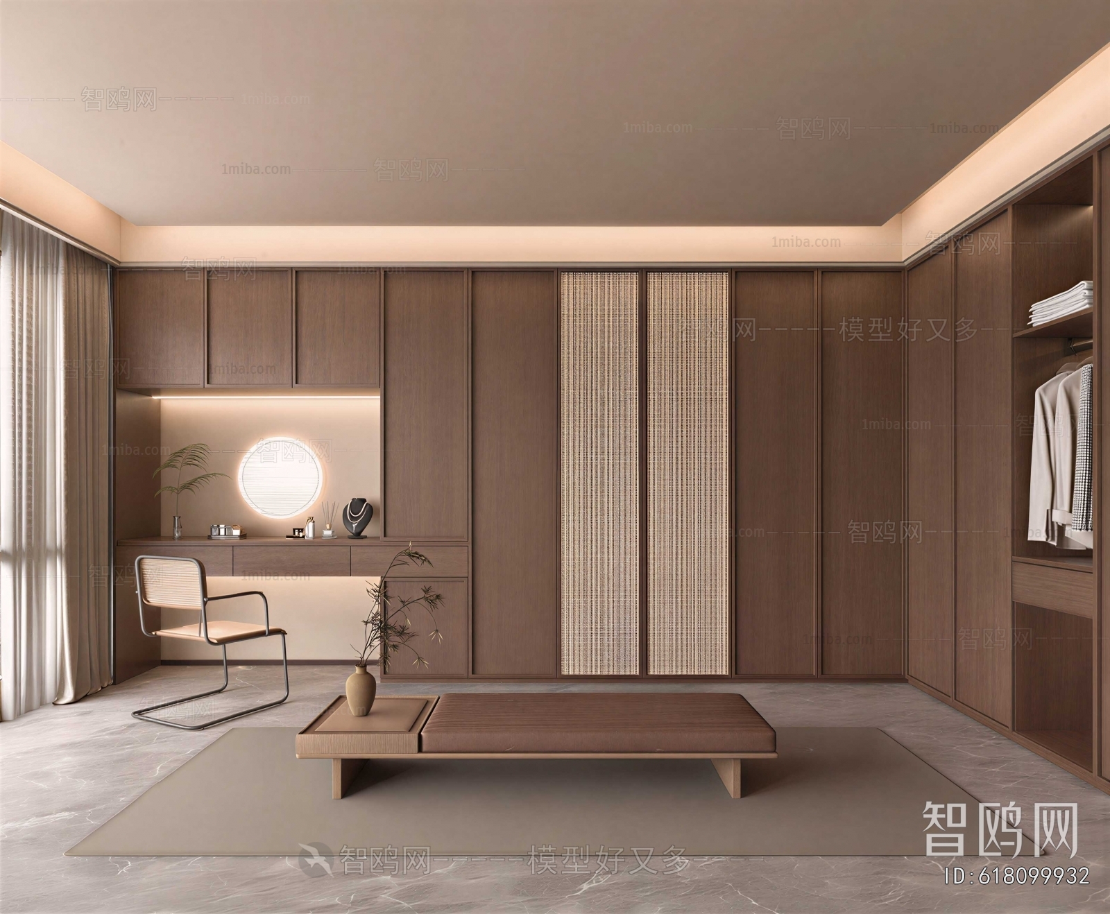 Modern Clothes Storage Area