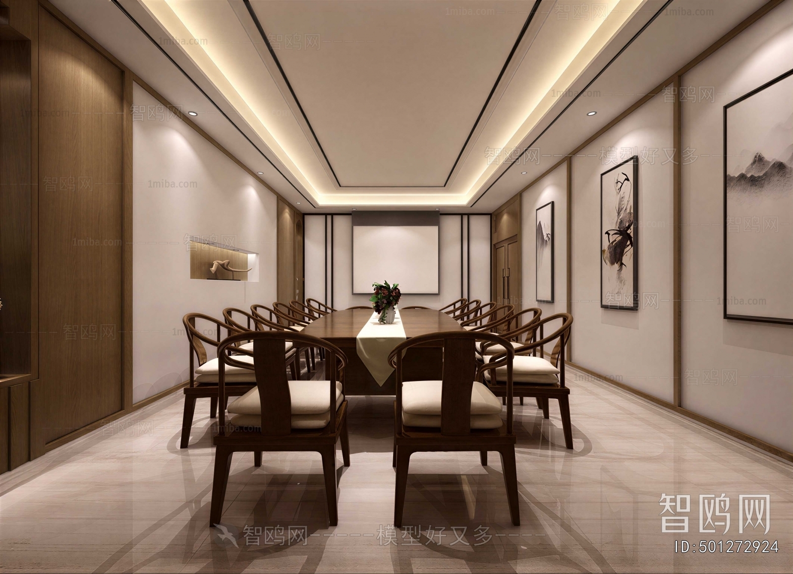 New Chinese Style Meeting Room