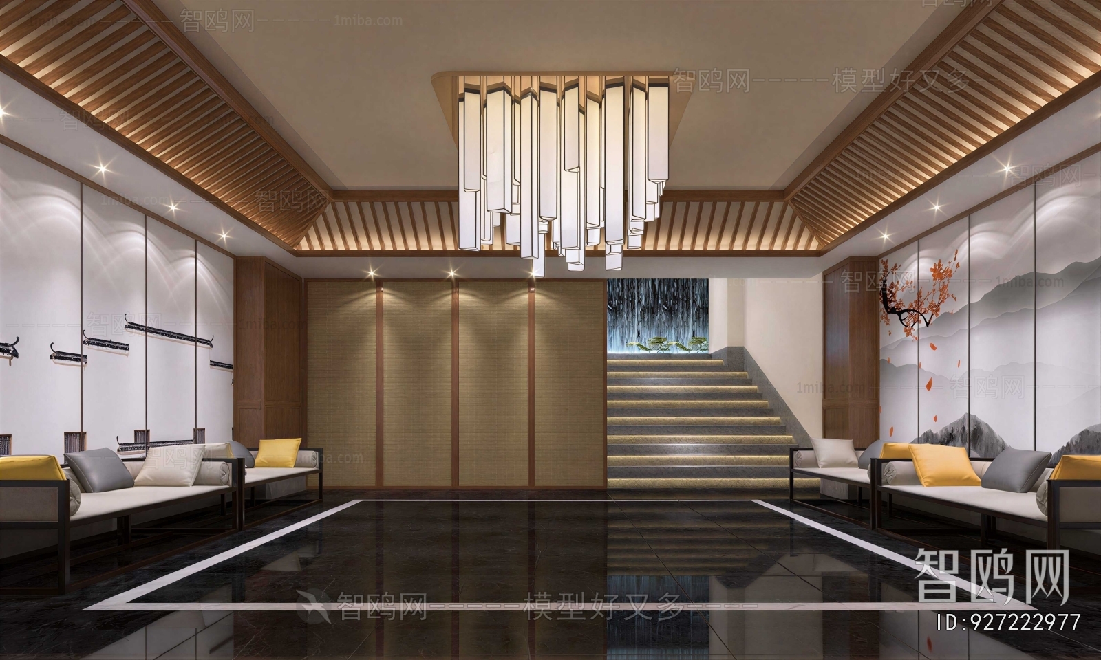 New Chinese Style Office Reception Desk