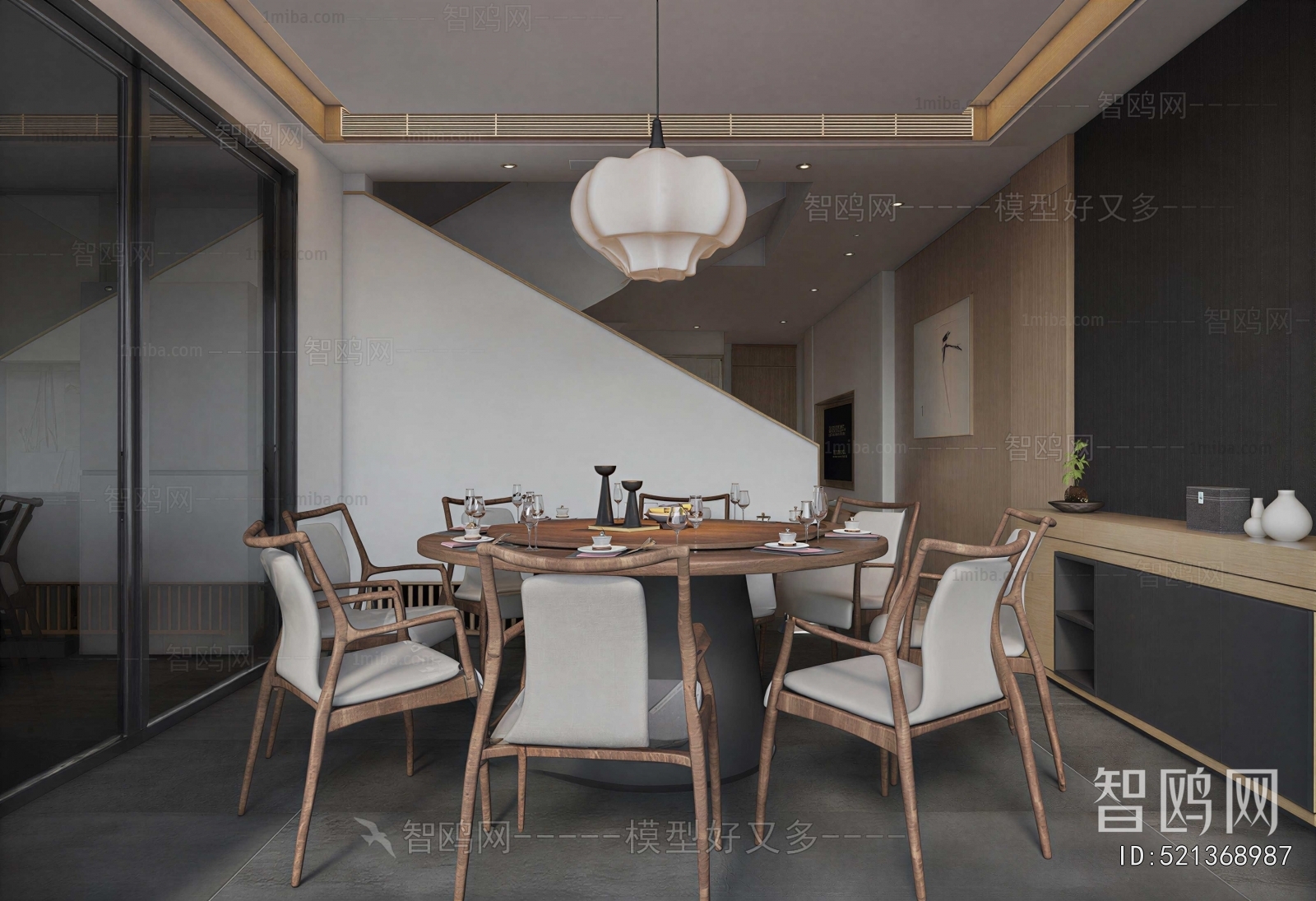 New Chinese Style Dining Room