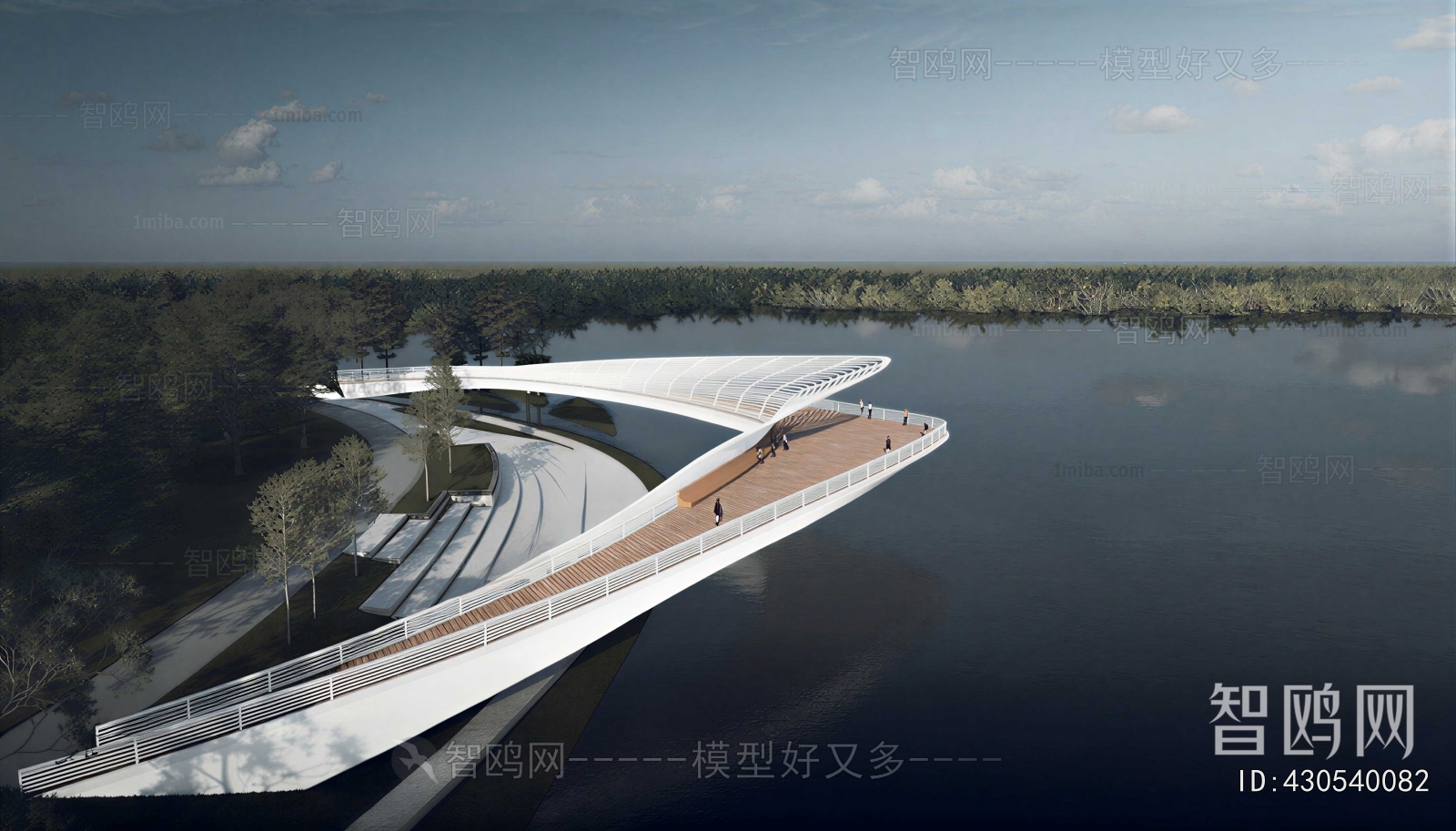 Modern Architectural Bird's-eye View Planning