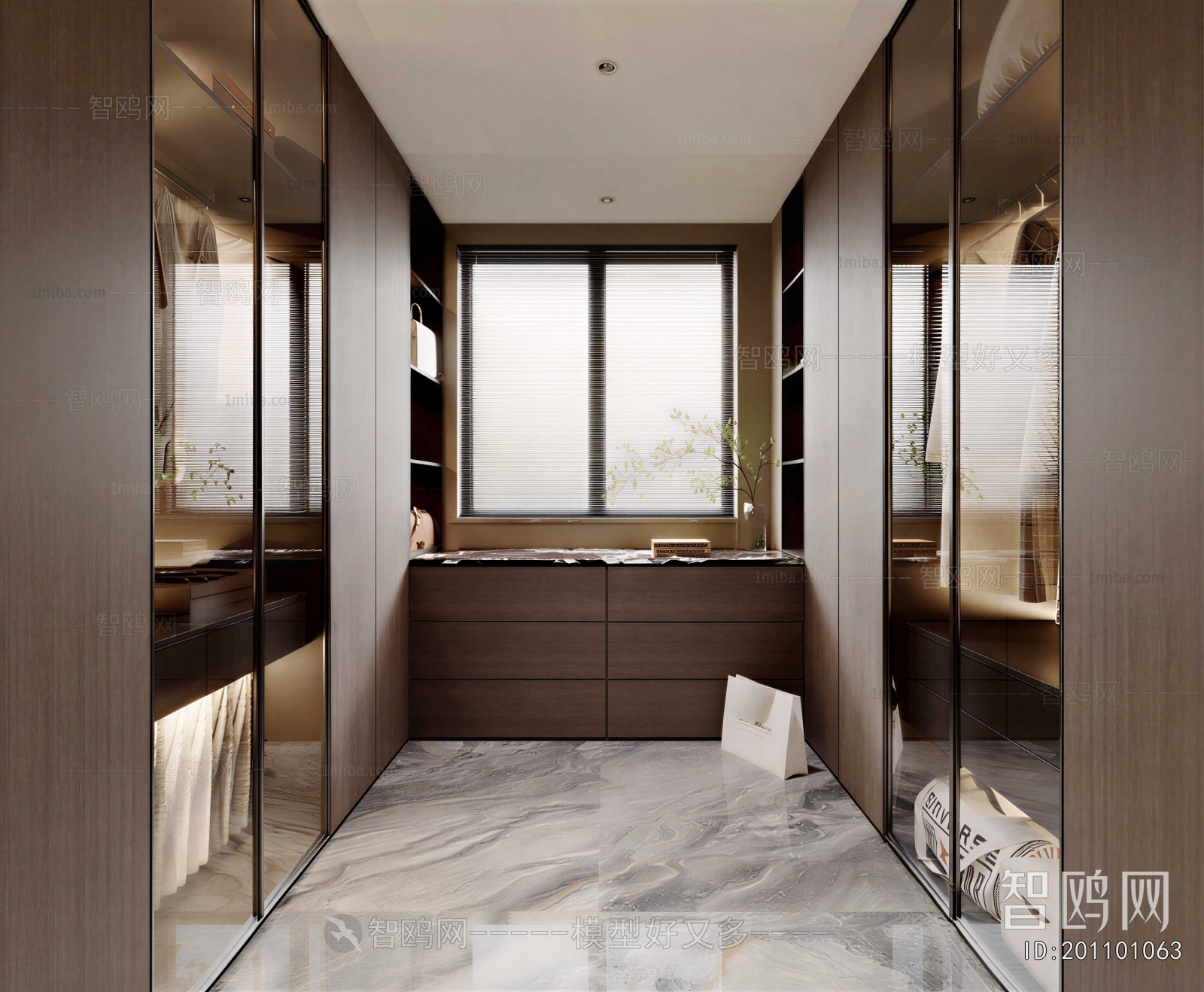 Modern Clothes Storage Area
