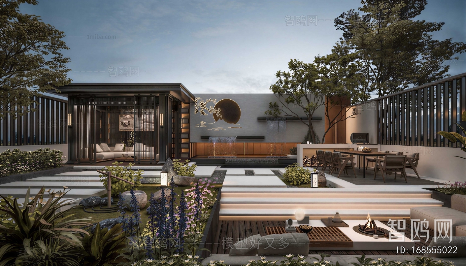 Modern Courtyard/landscape