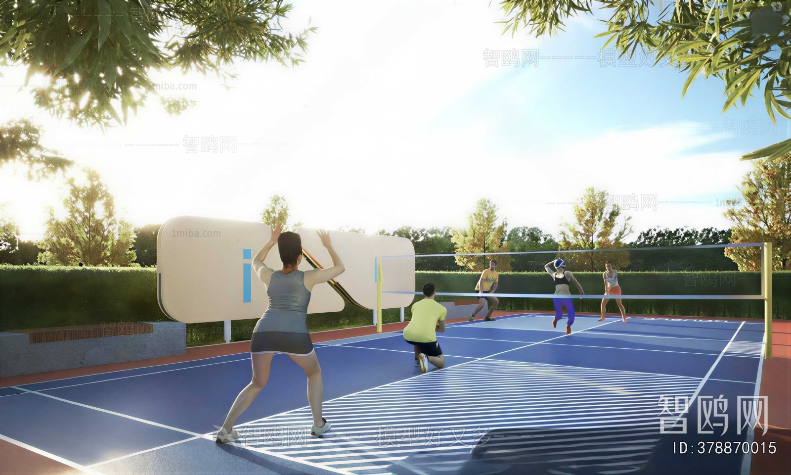 Modern Indoor Badminton Court