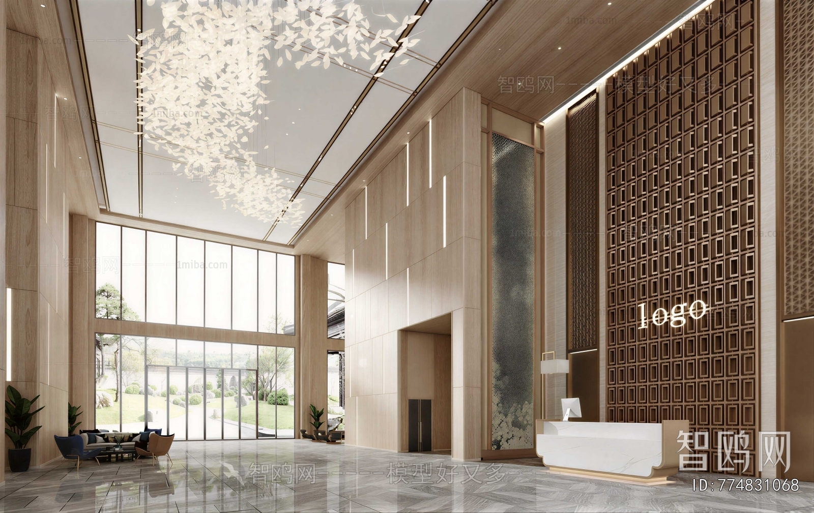 Modern Office Reception Desk