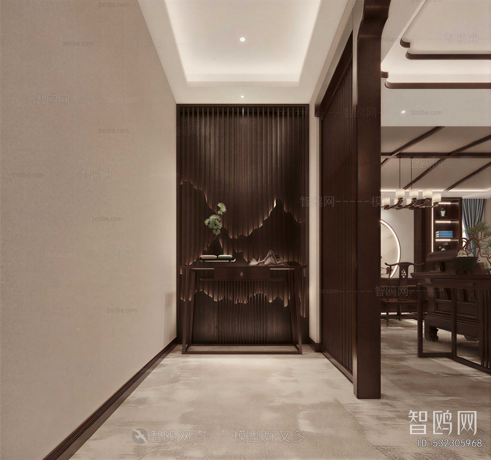 New Chinese Style Hallway