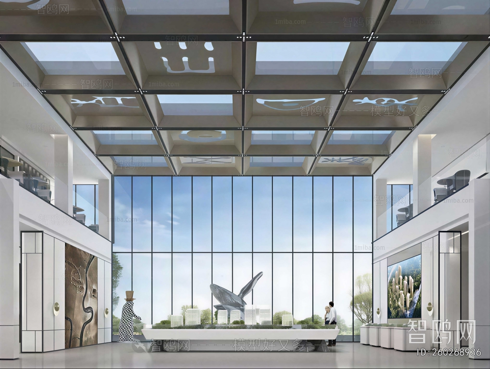 Modern Office Reception Desk