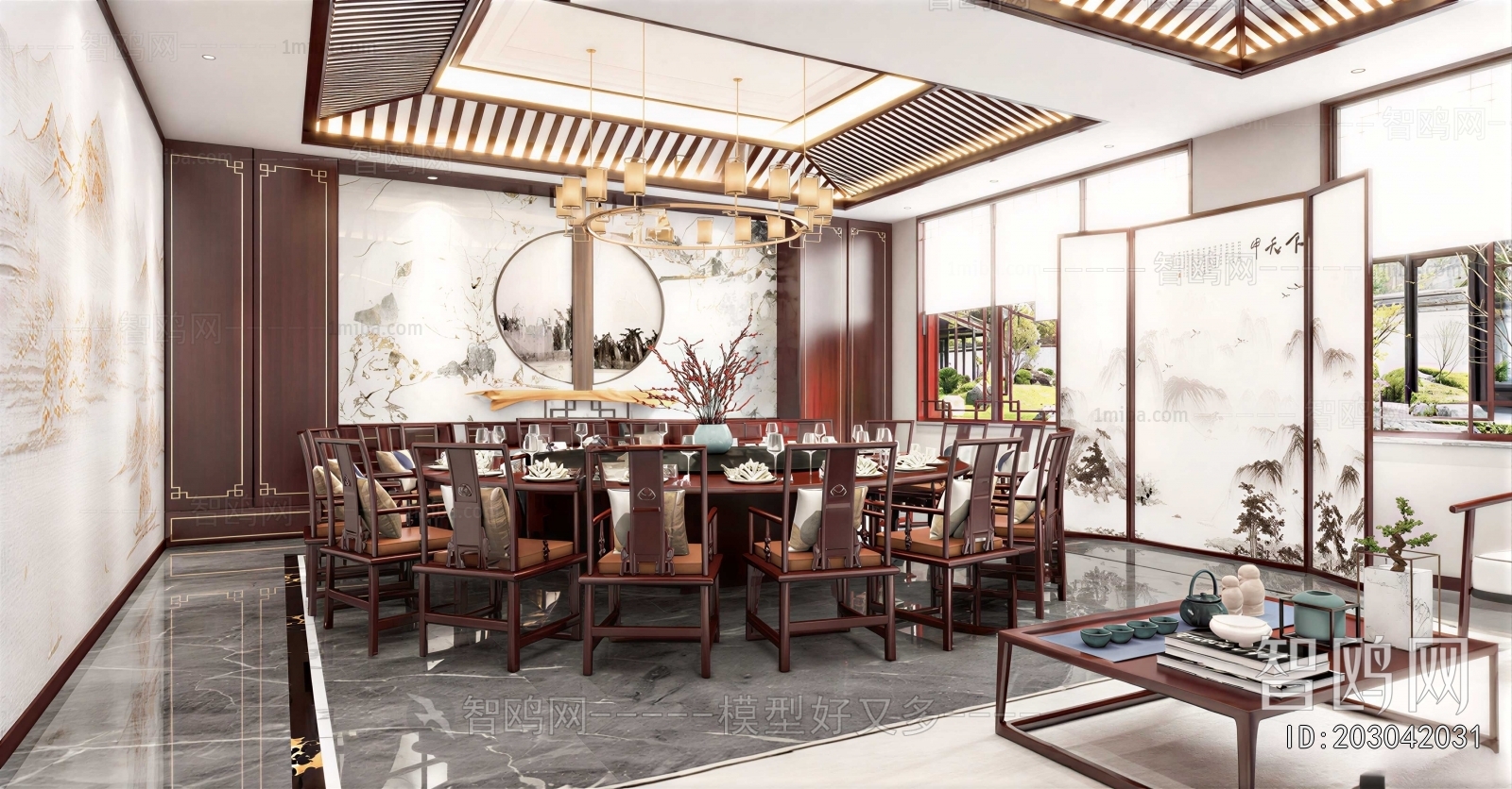 New Chinese Style Dining Room