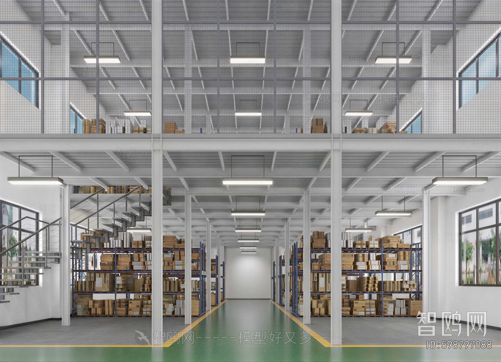 Modern Factory Floor/warehouse