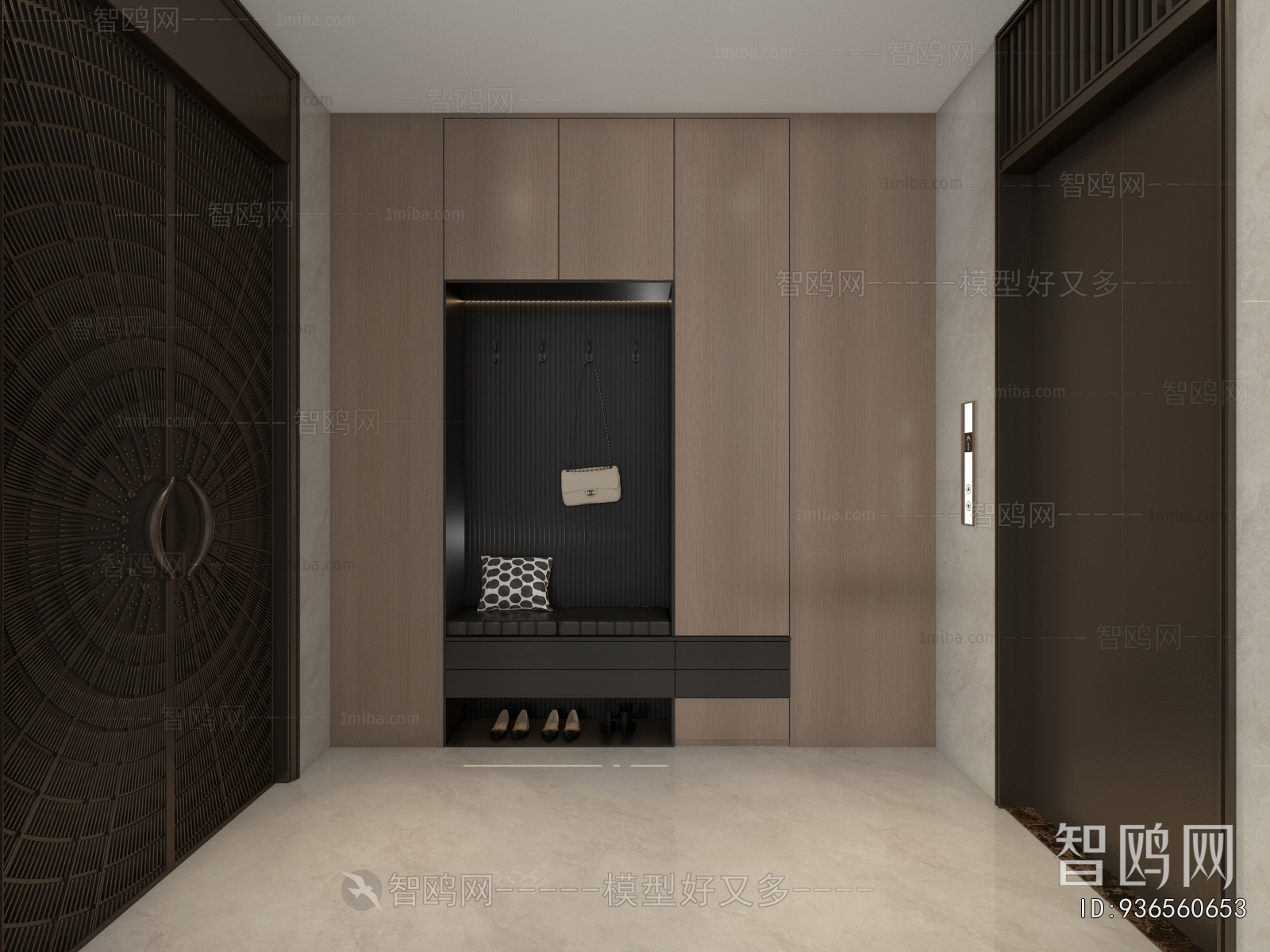 Modern Office Elevator Hall