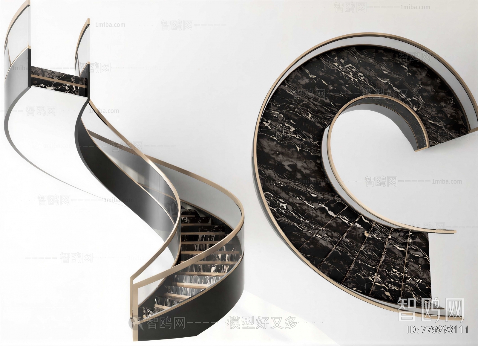 Modern Rotating Staircase