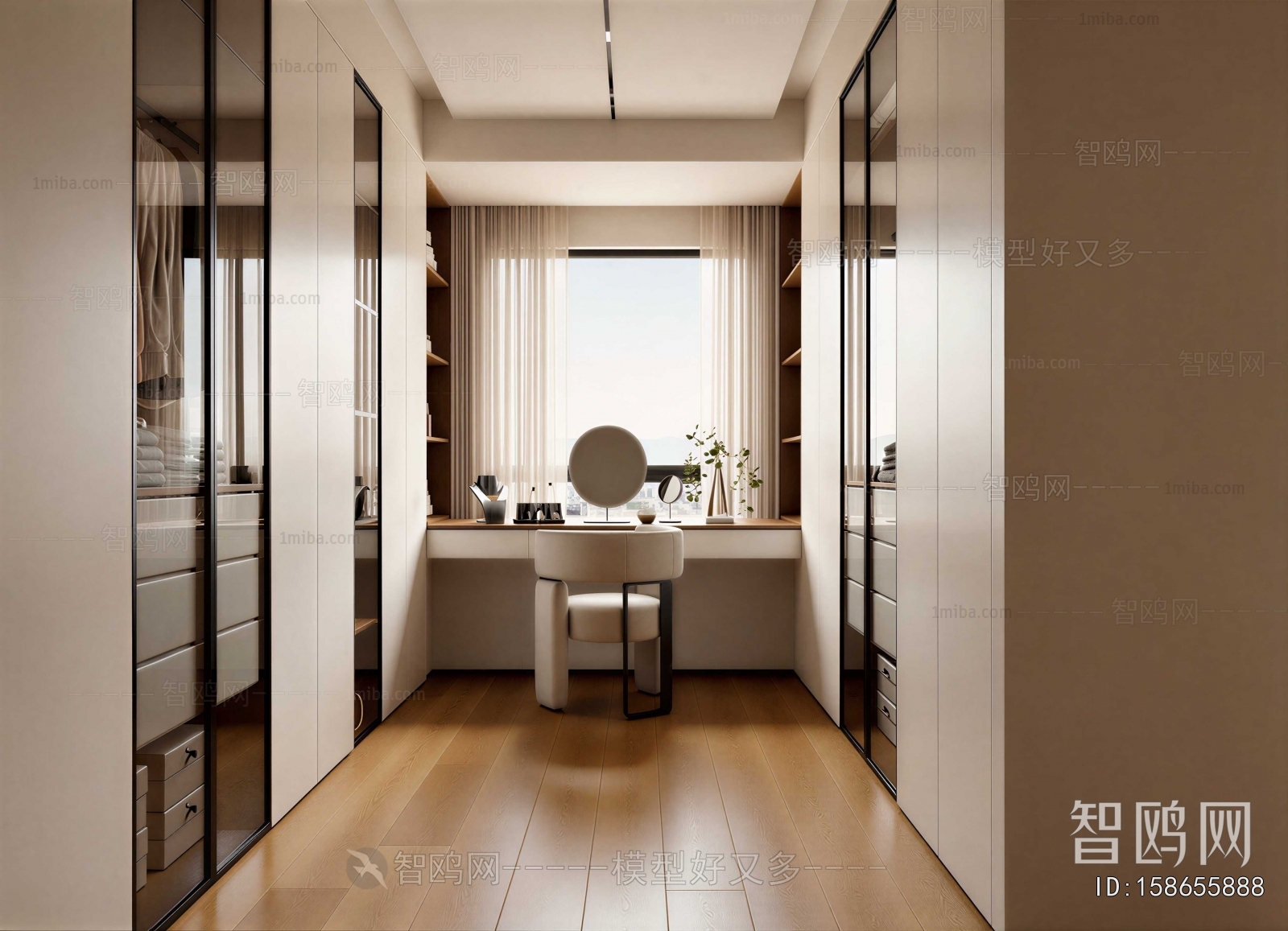 Modern Clothes Storage Area