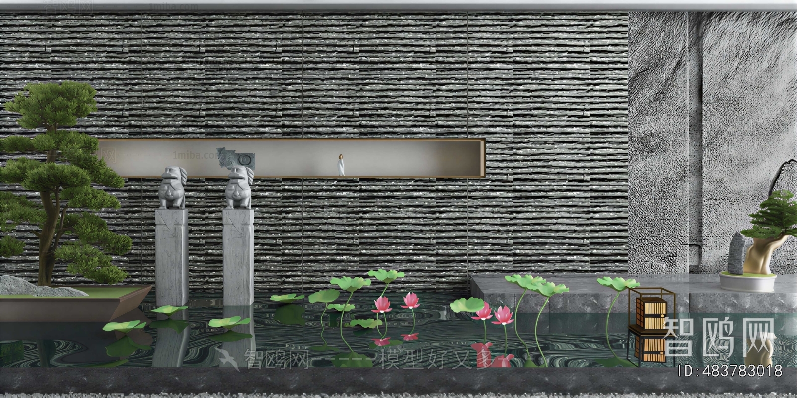 New Chinese Style Courtyard/landscape