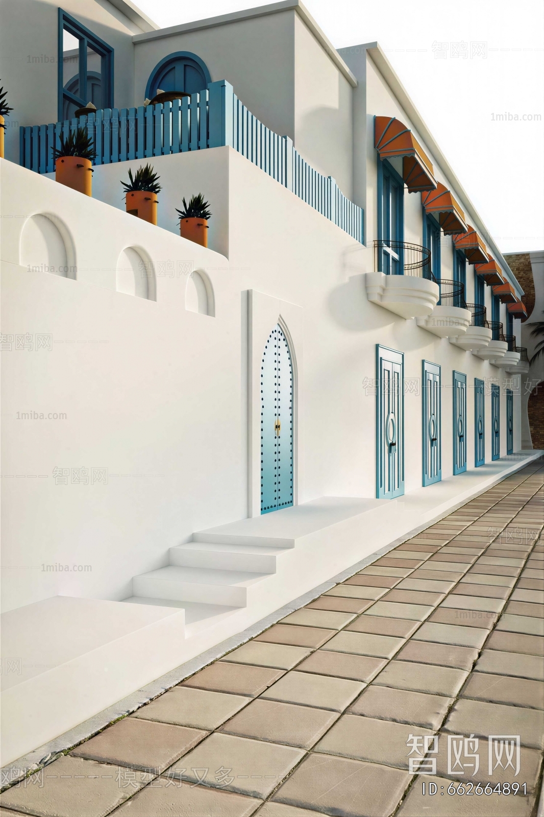 Mediterranean Style Commercial Street