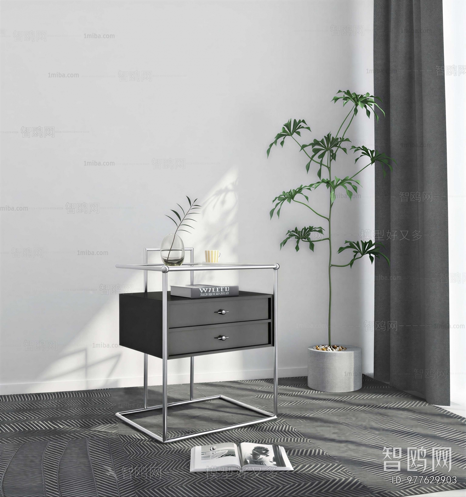Modern Bedside Cupboard
