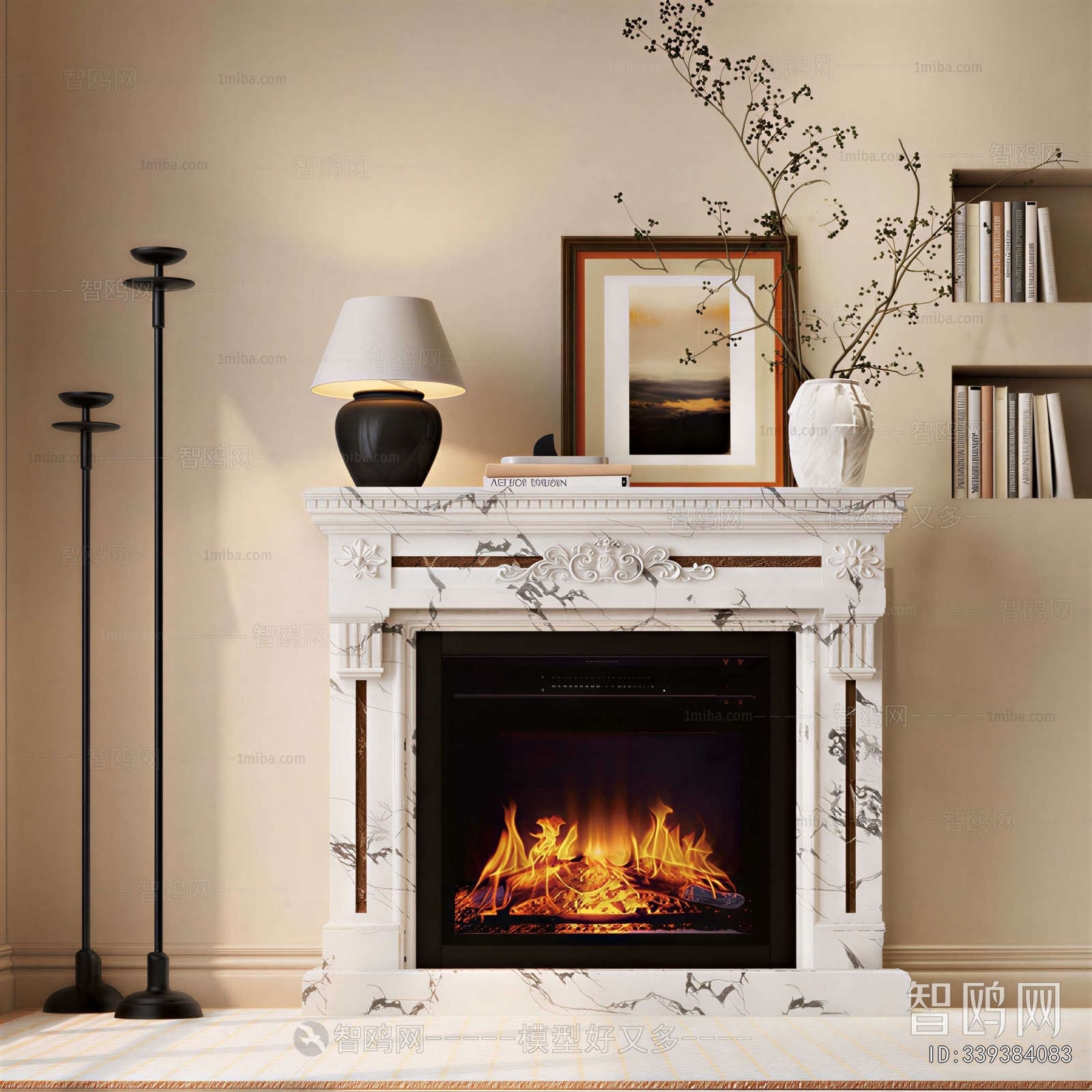 French Style Fireplace
