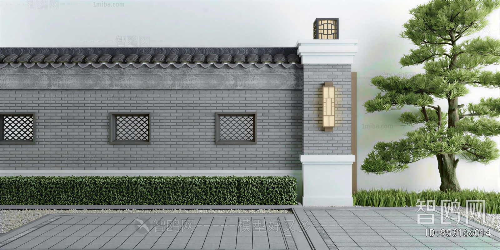 Chinese Style Landscape Wall