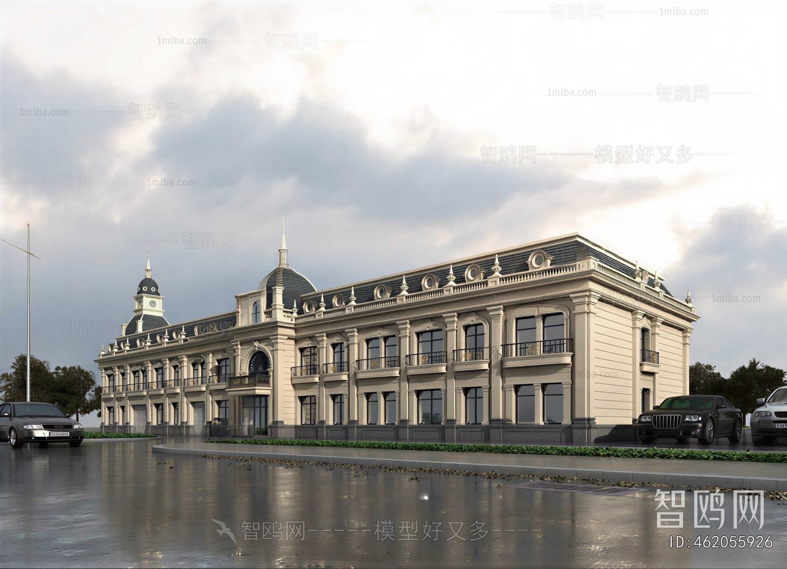 European Style Appearance Of Commercial Building