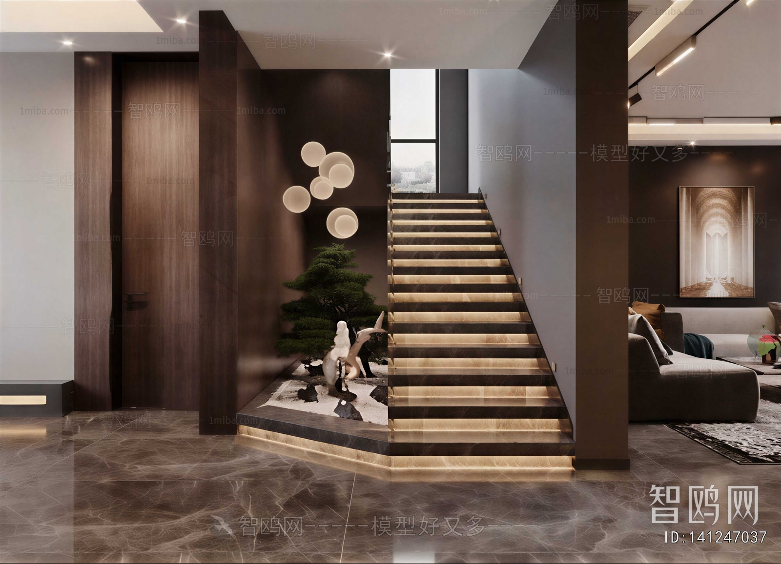 New Chinese Style Stairwell
