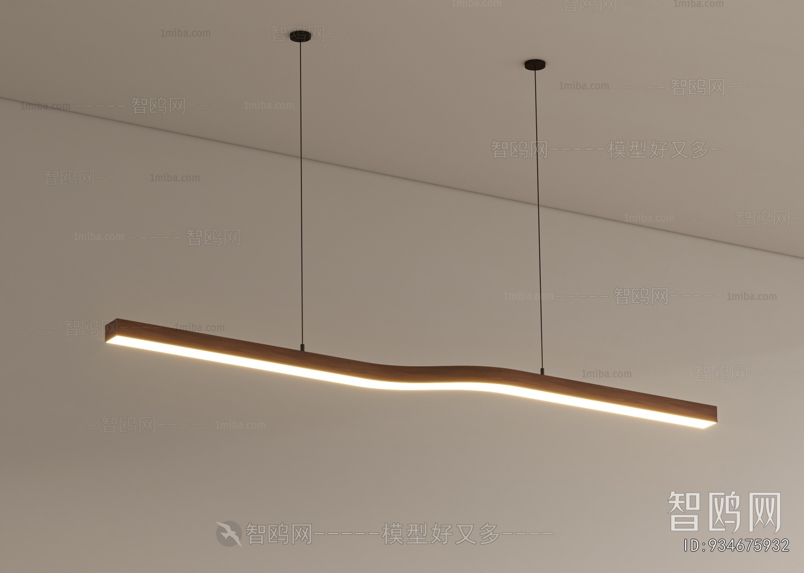Modern Long Chandelier