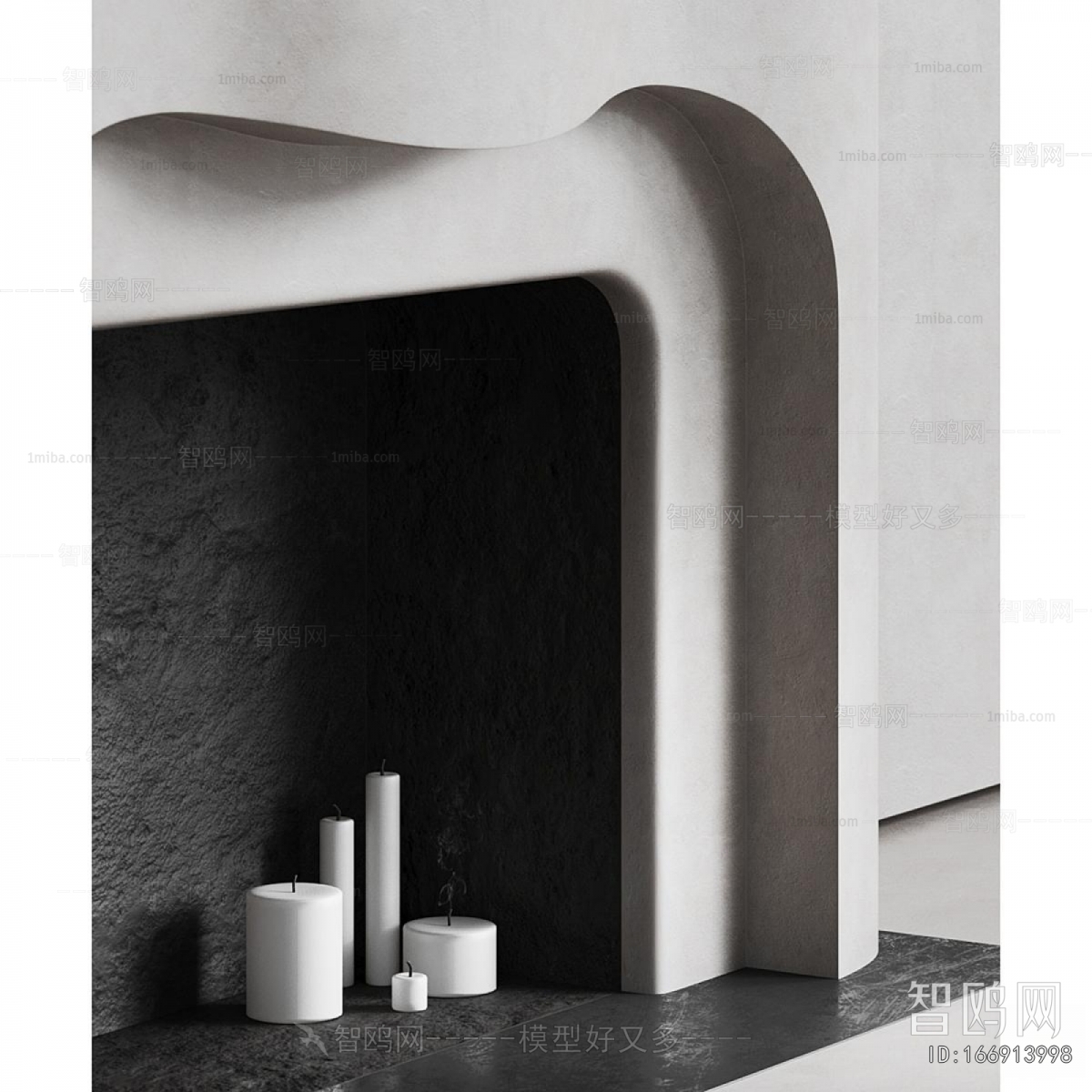 Wabi-sabi Style Fireplace