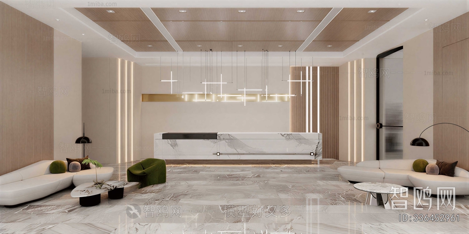 Modern Office Reception Desk