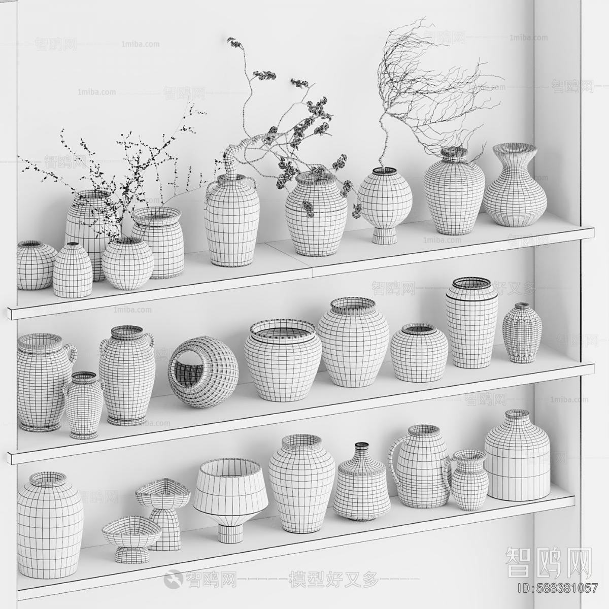Wabi-sabi Style Clay Pot
