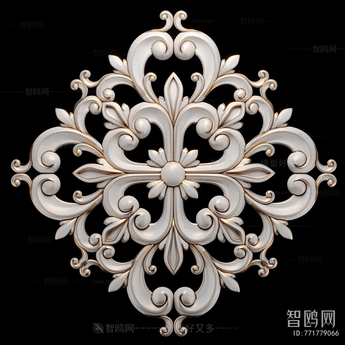 Simple European Style Carving