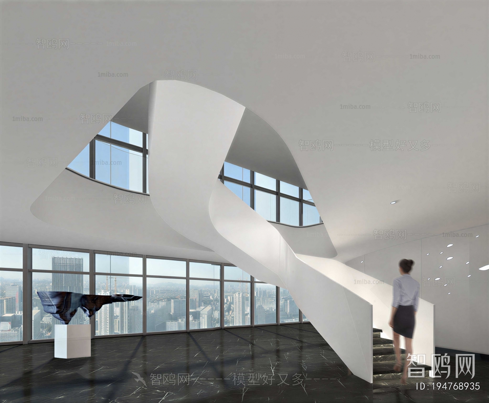 Modern Rotating Staircase