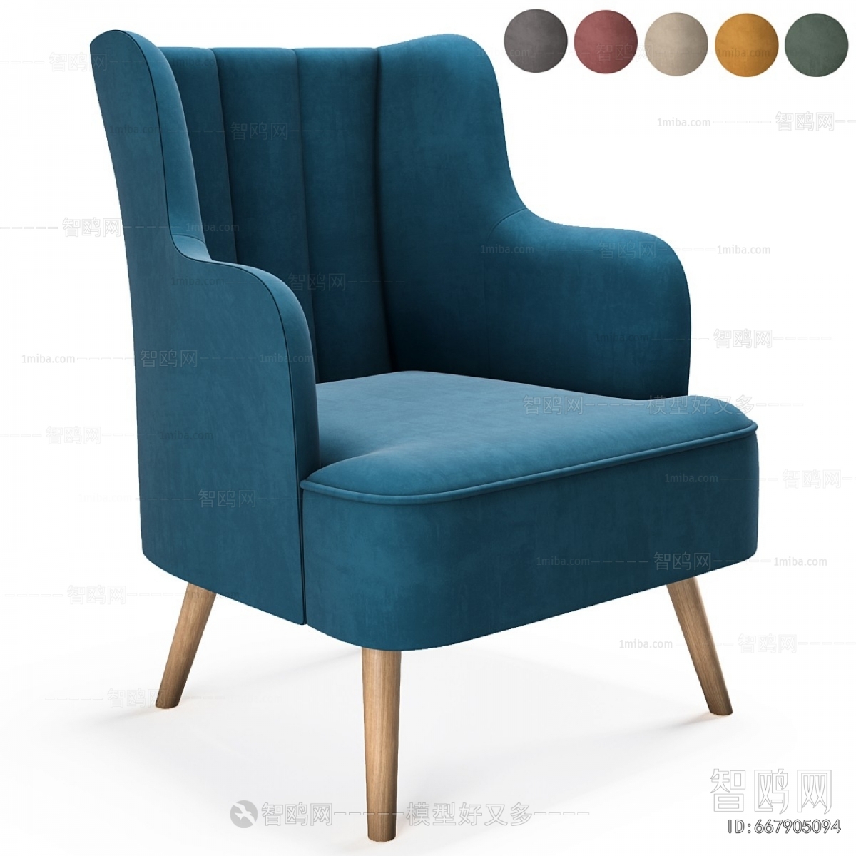 Nordic Style Single Sofa