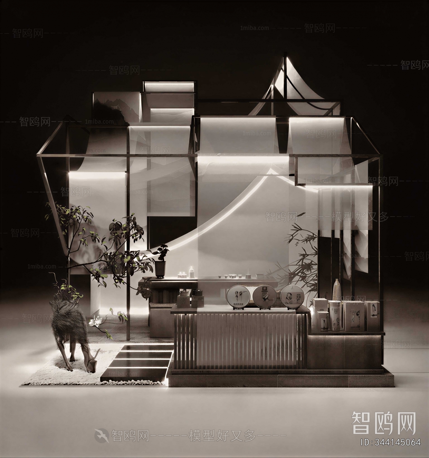 New Chinese Style Exhibition Hall