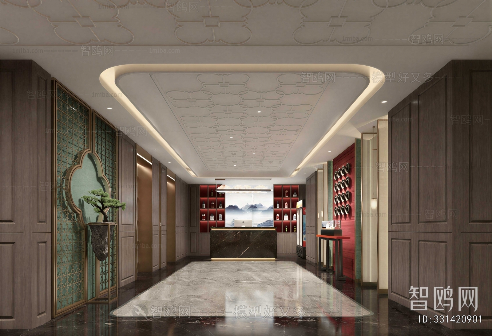 New Chinese Style Lobby Hall