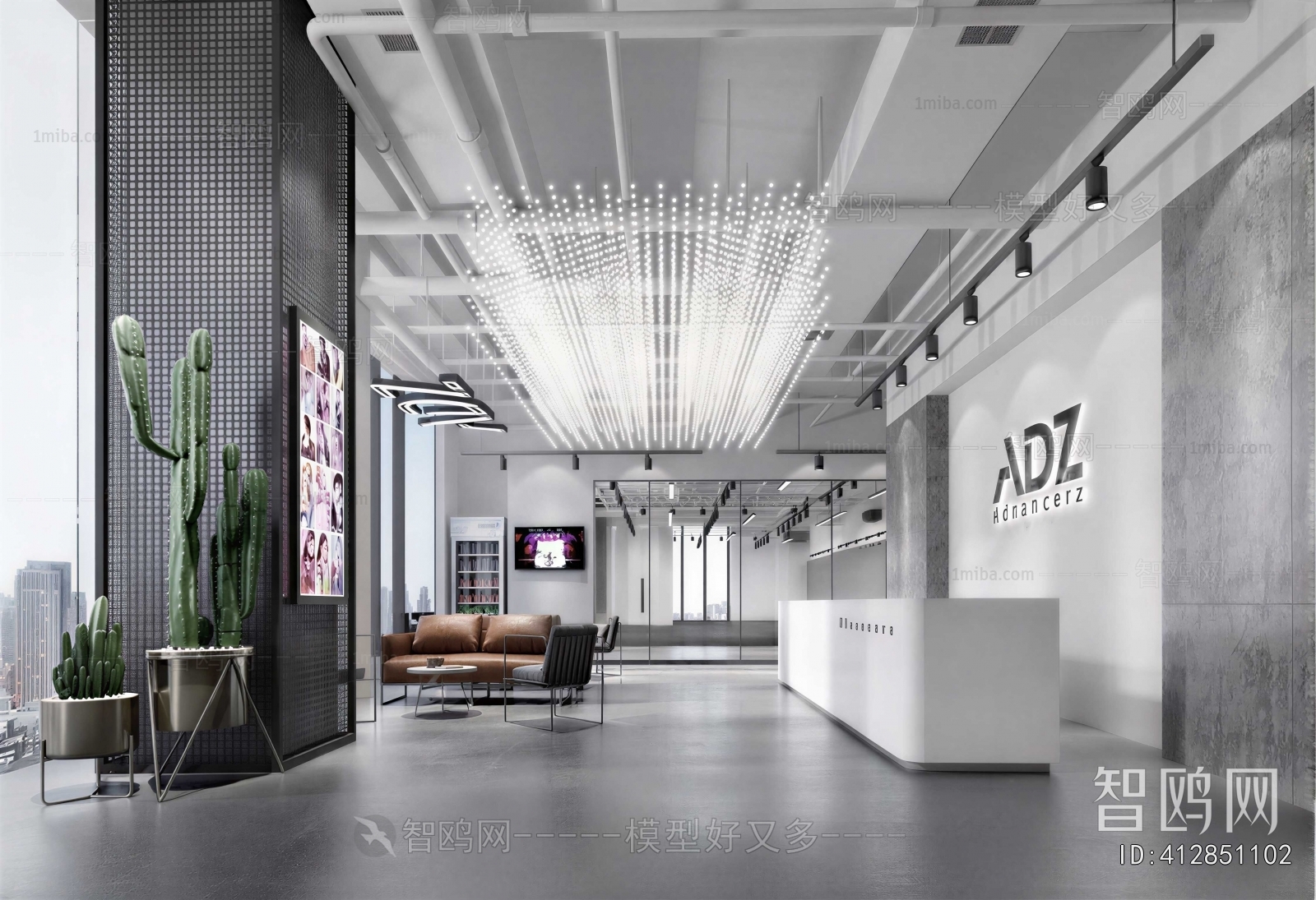 Modern Office Reception Desk