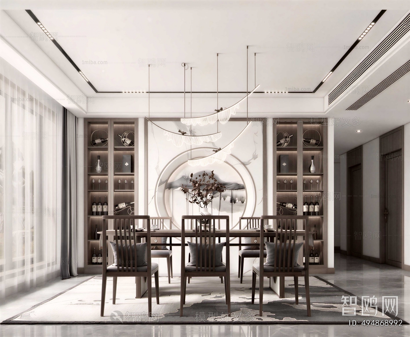New Chinese Style Study Space