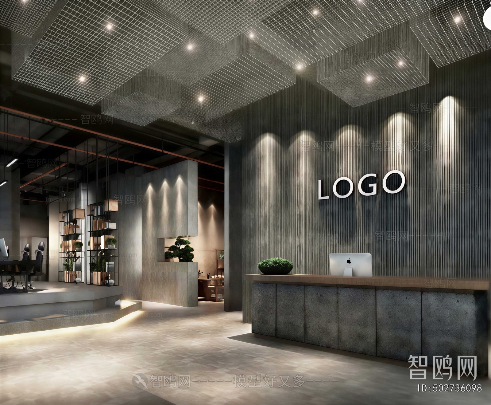 Industrial Style Lobby Hall